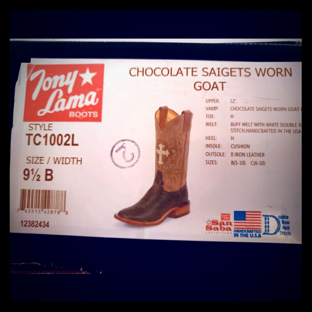 Women's Tony Lama Square Toe Boots